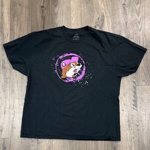 Bucc-ees Beaver T Shirt Men's 2XL Black‎ Graphic Tee